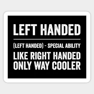 Funny Left Handed Definition Sticker